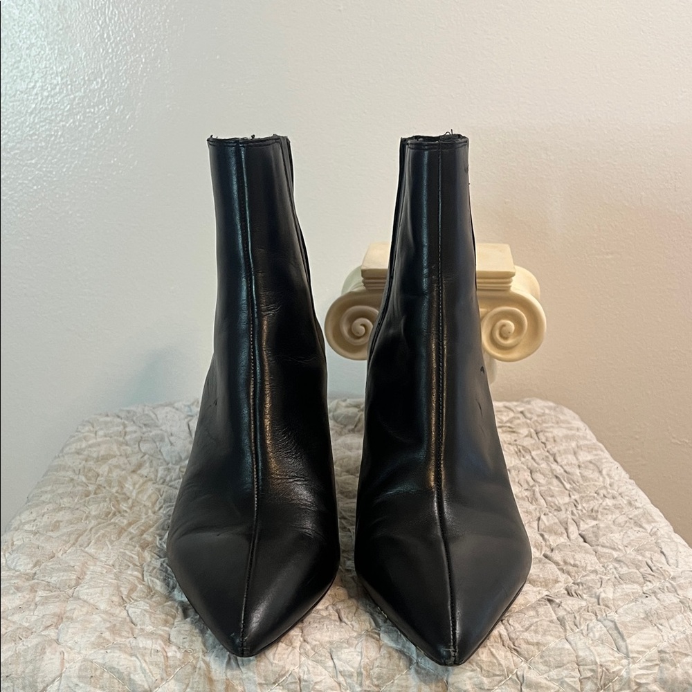 Zara Sleek Black Ankle Booties